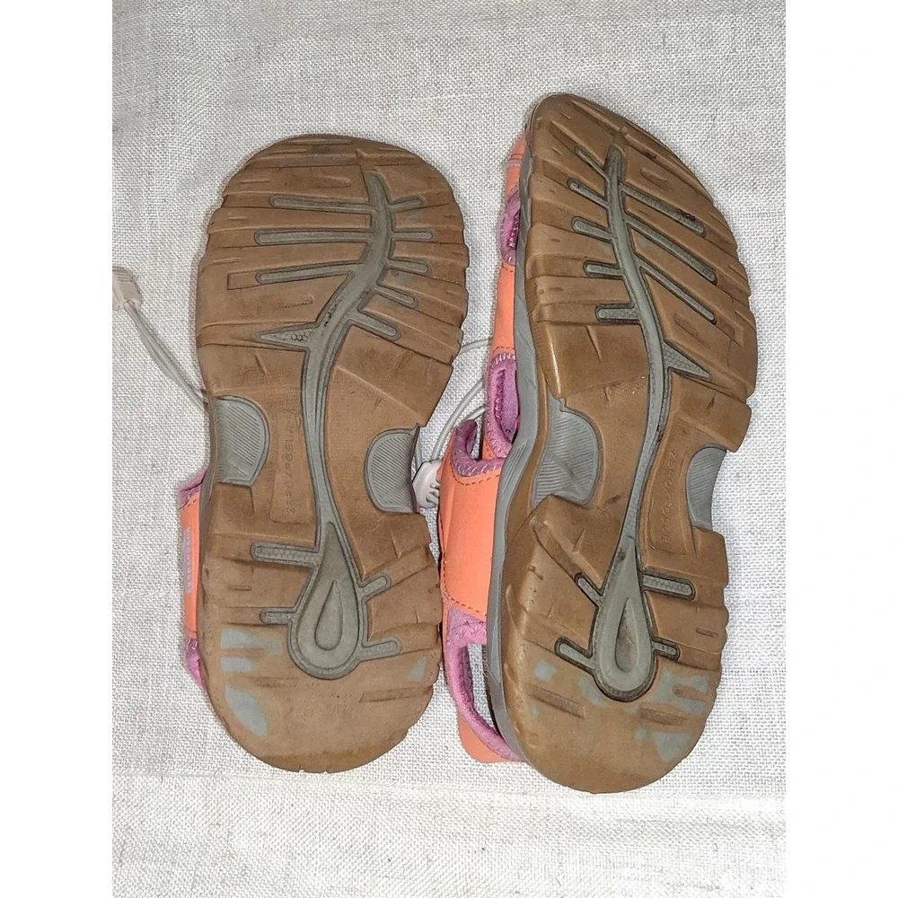Zeroxposur Wallowa Kids Sandals Size 3 Living Coral Pink Orange Water Shoes Hiki